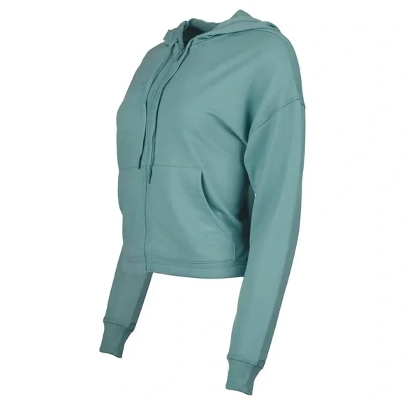 NWT $45 90 Degree by Reflex Women's Terry Brushed Hoodie Jacket - Picture 2 of 3